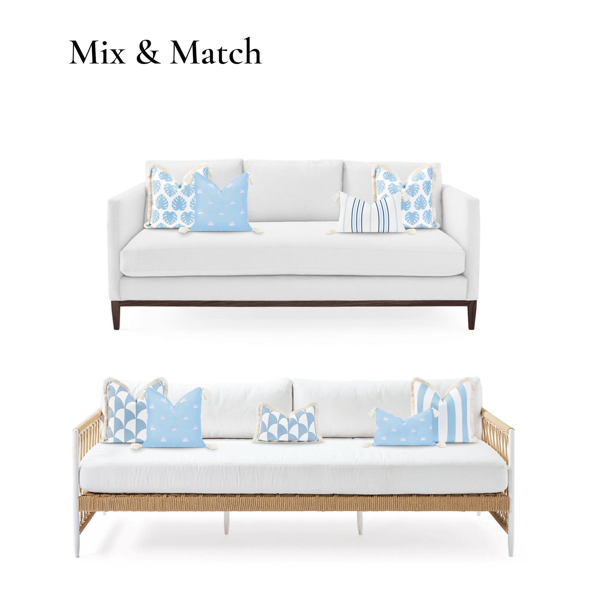 beachy outdoor pillows