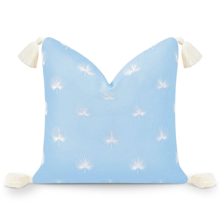 blue pillow cover