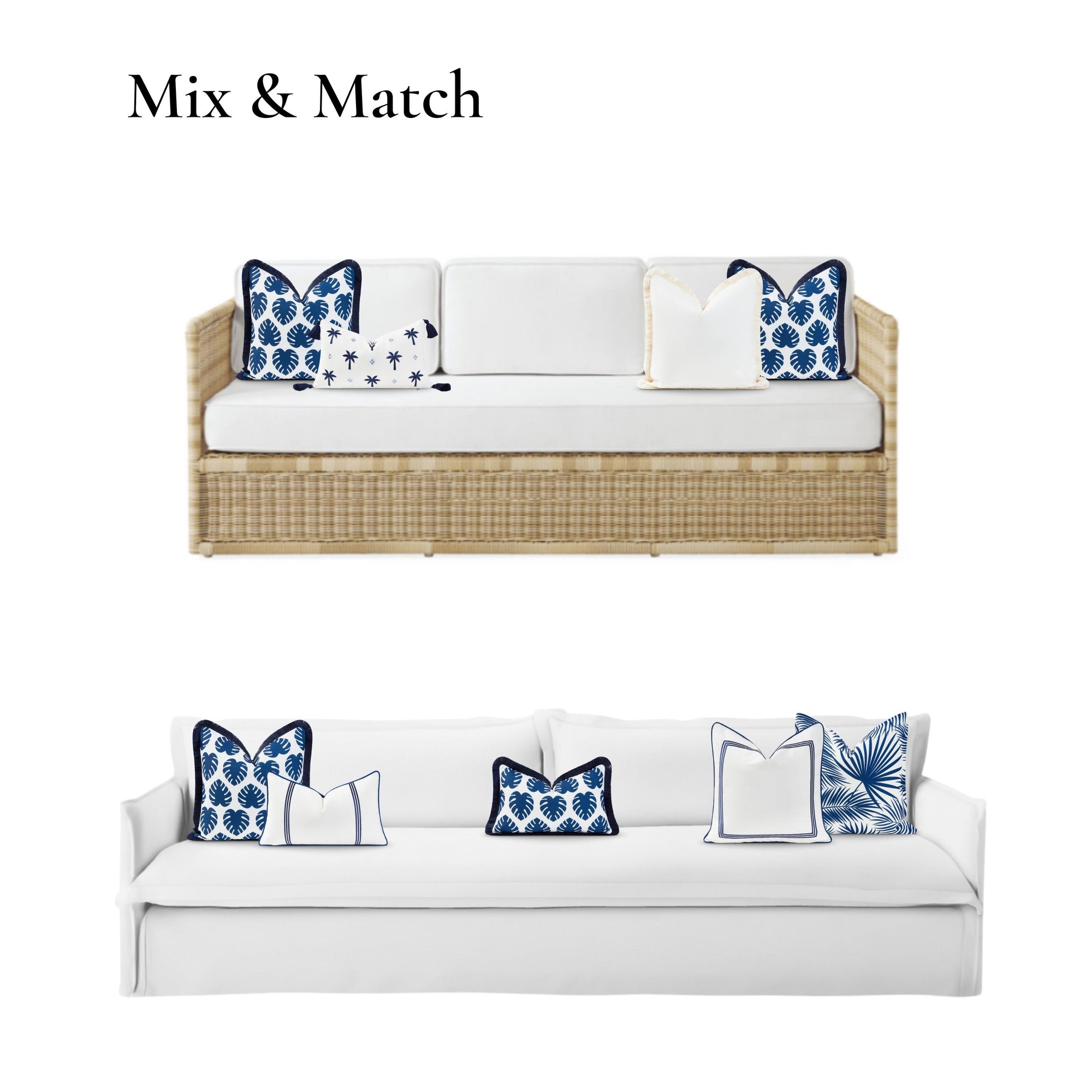 beachy outdoor pillows