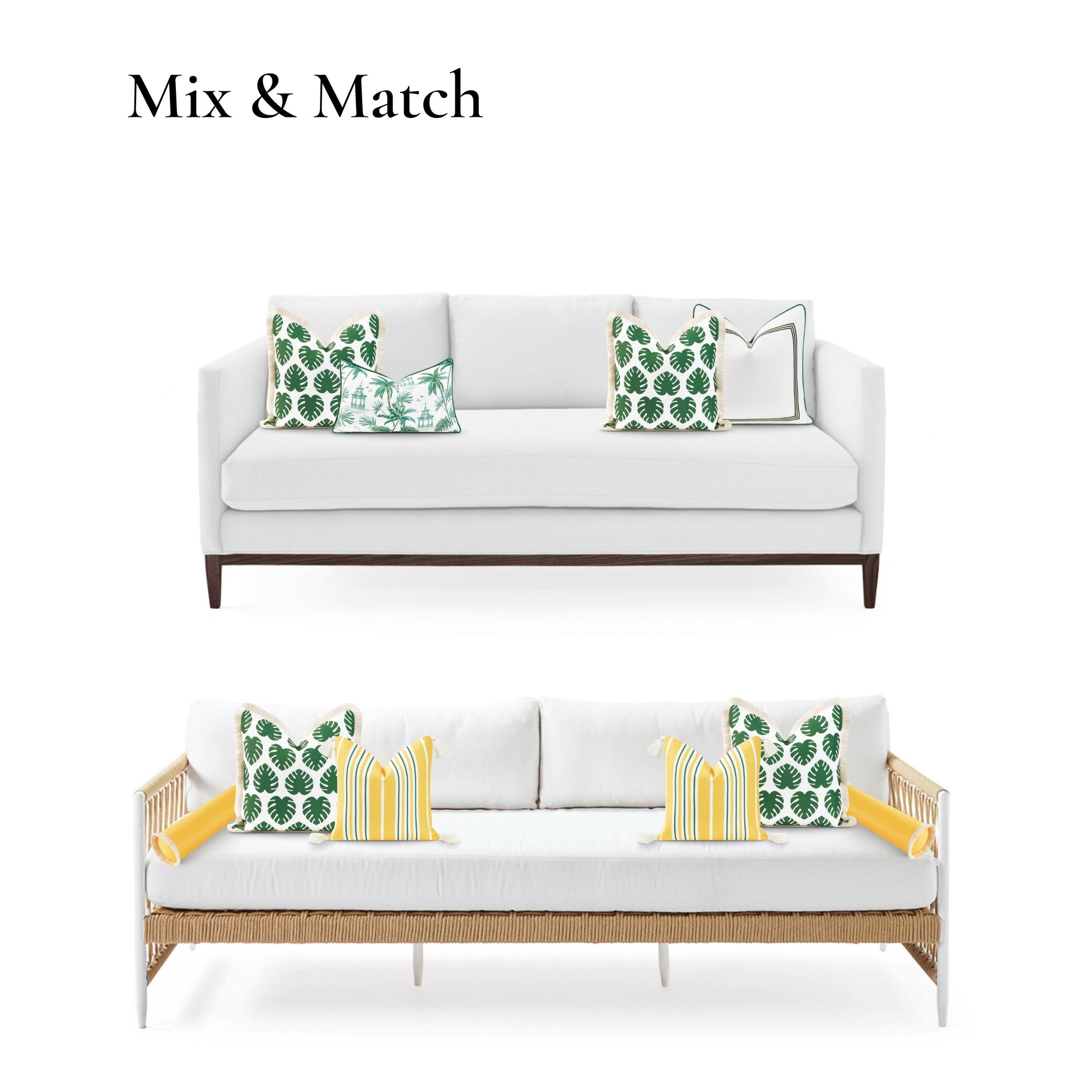 beachy outdoor pillows
