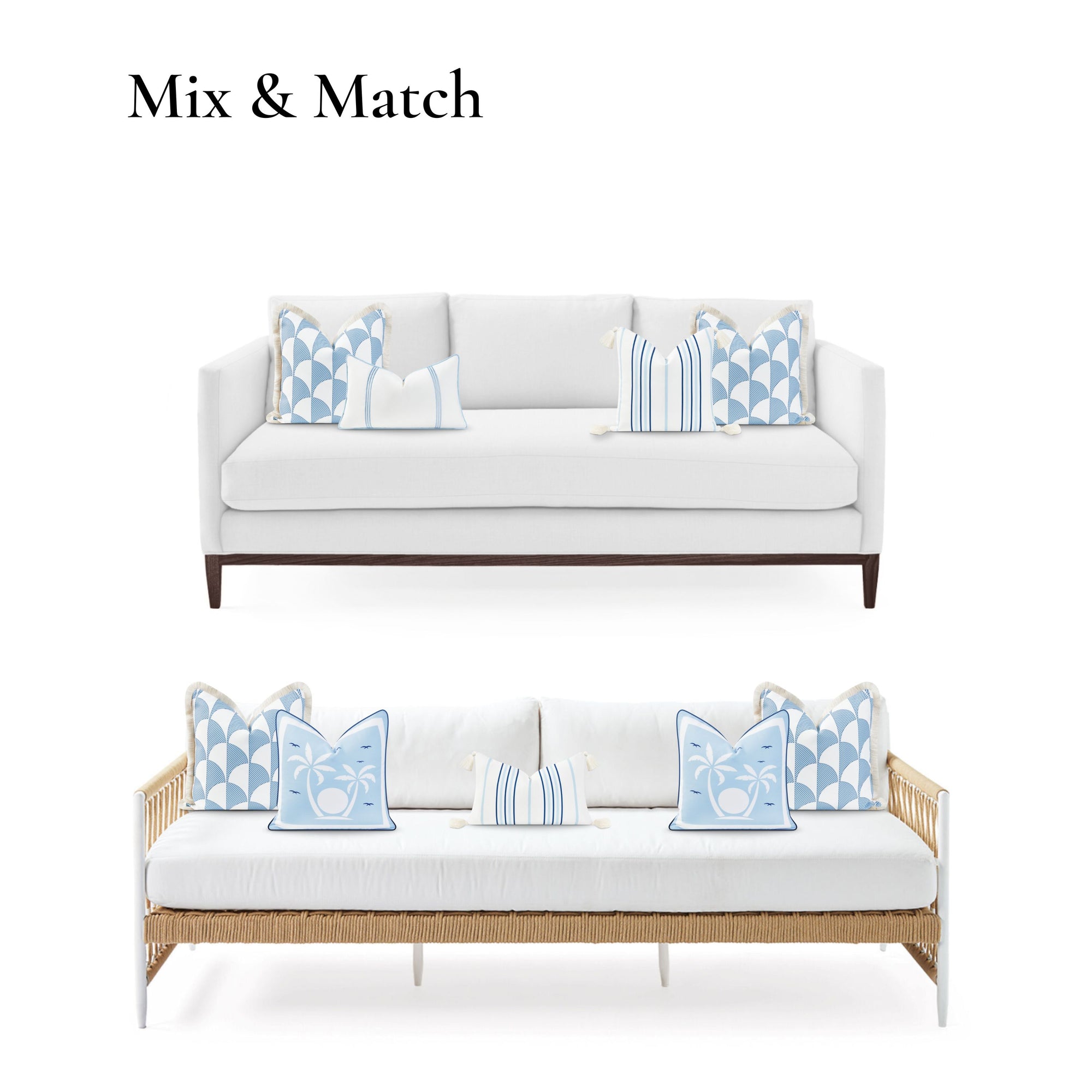 beachy outdoor pillows