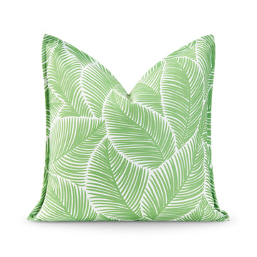 green throw pillow cover