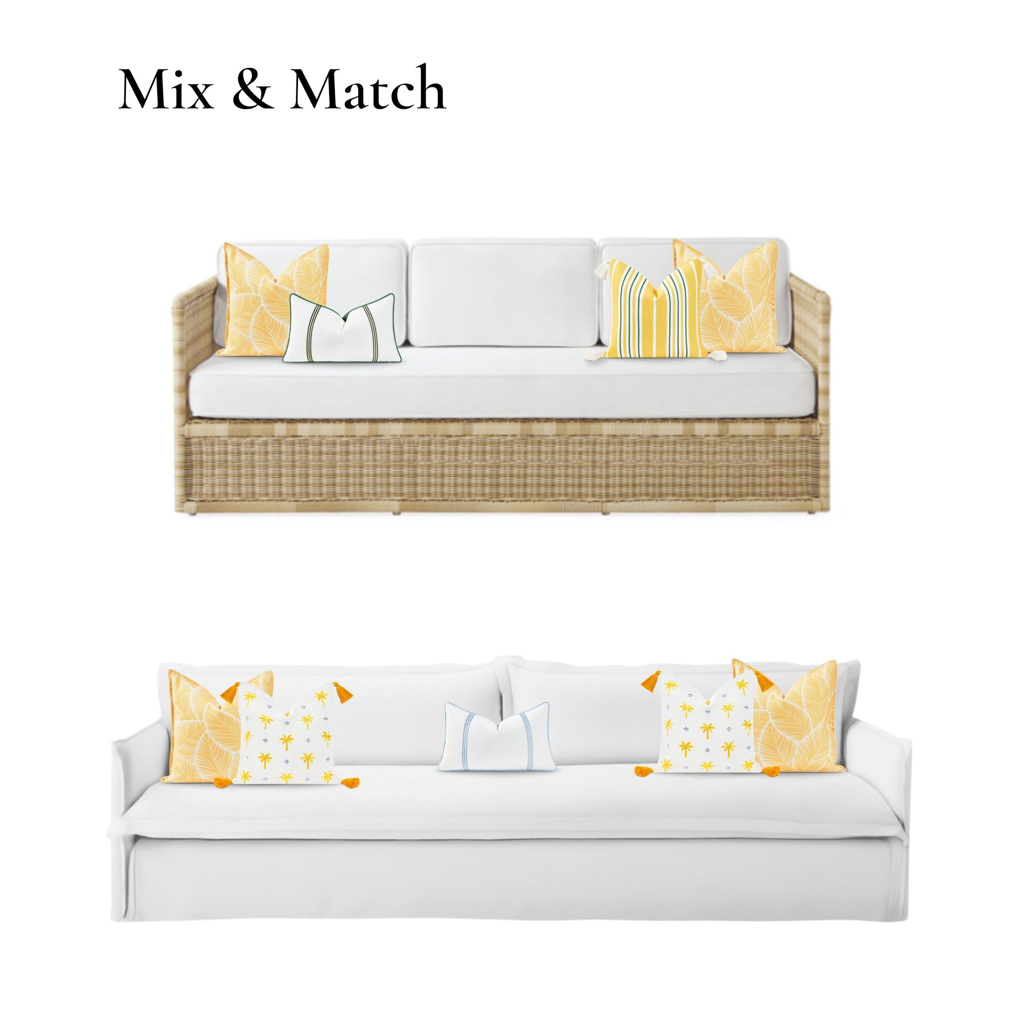 beachy outdoor pillows