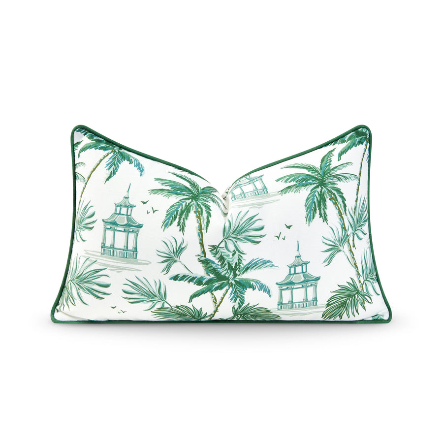chinoiserie pillow cover