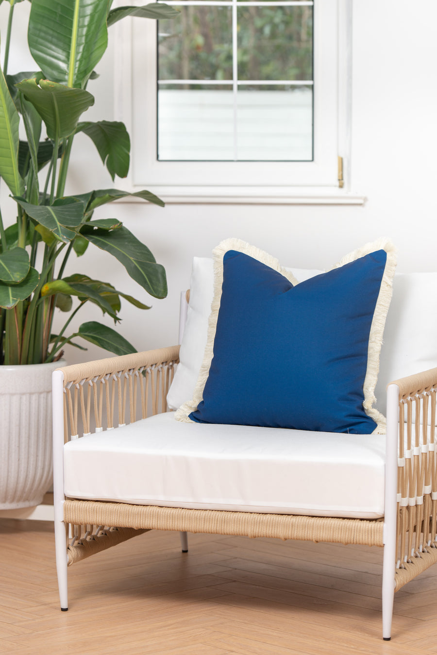 navy blue outdoor pillows