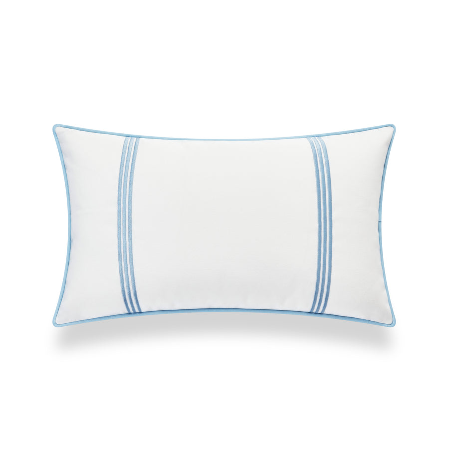 striped lumbar pillow