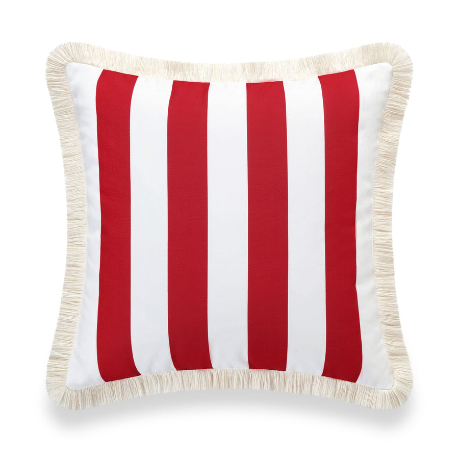 striped throw pillow