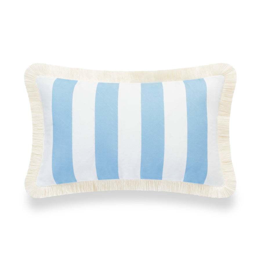 striped lumbar pillow