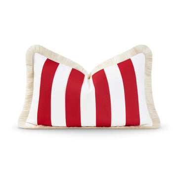 red stripe pillow