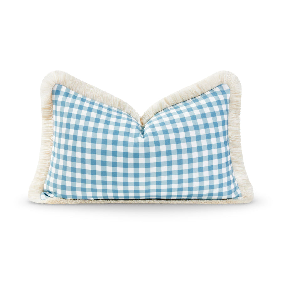 gingham pillow cover