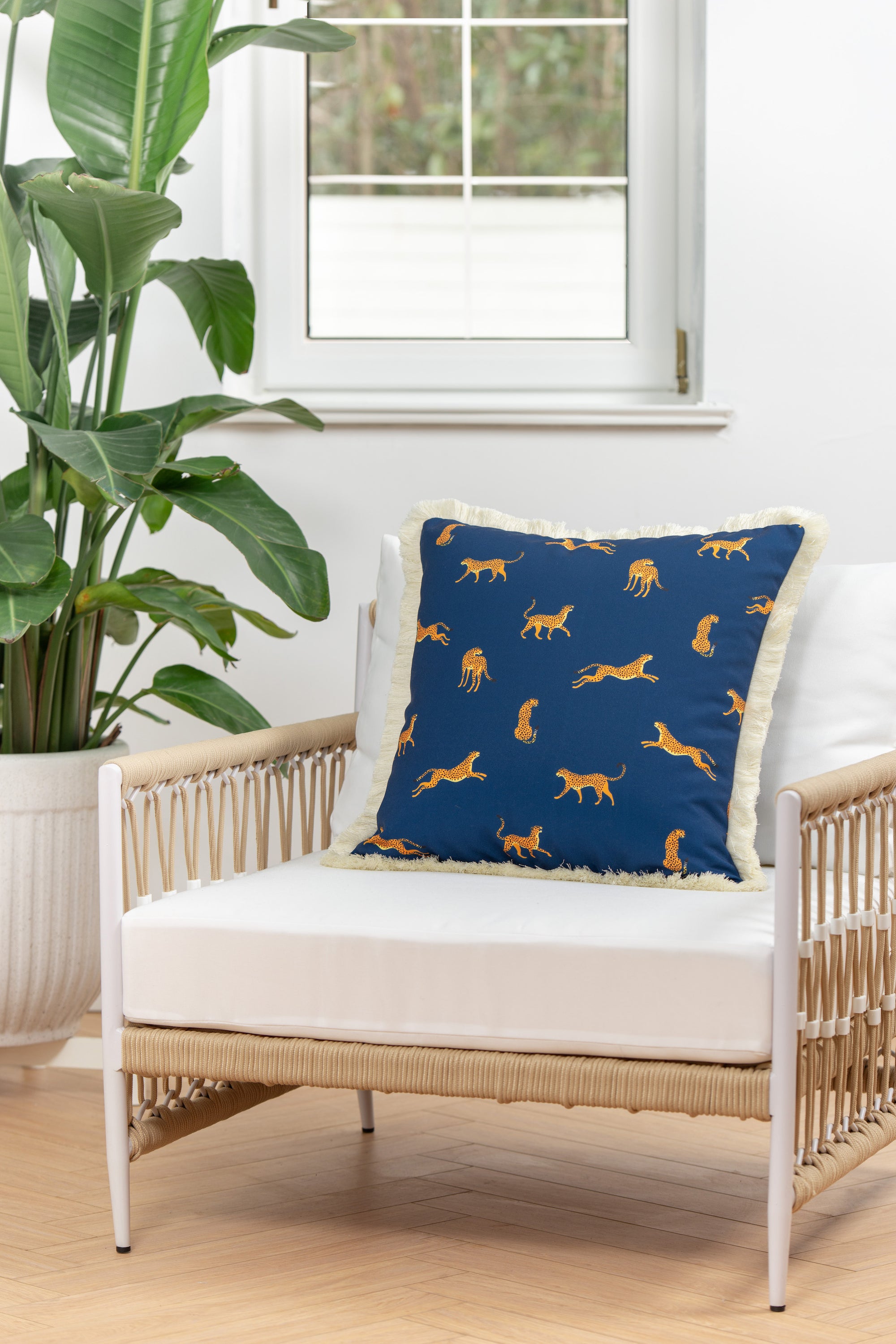 navy blue outdoor pillows