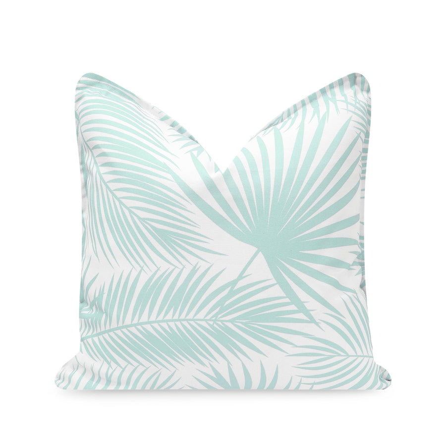 Outdoor pillow cover palm leaf