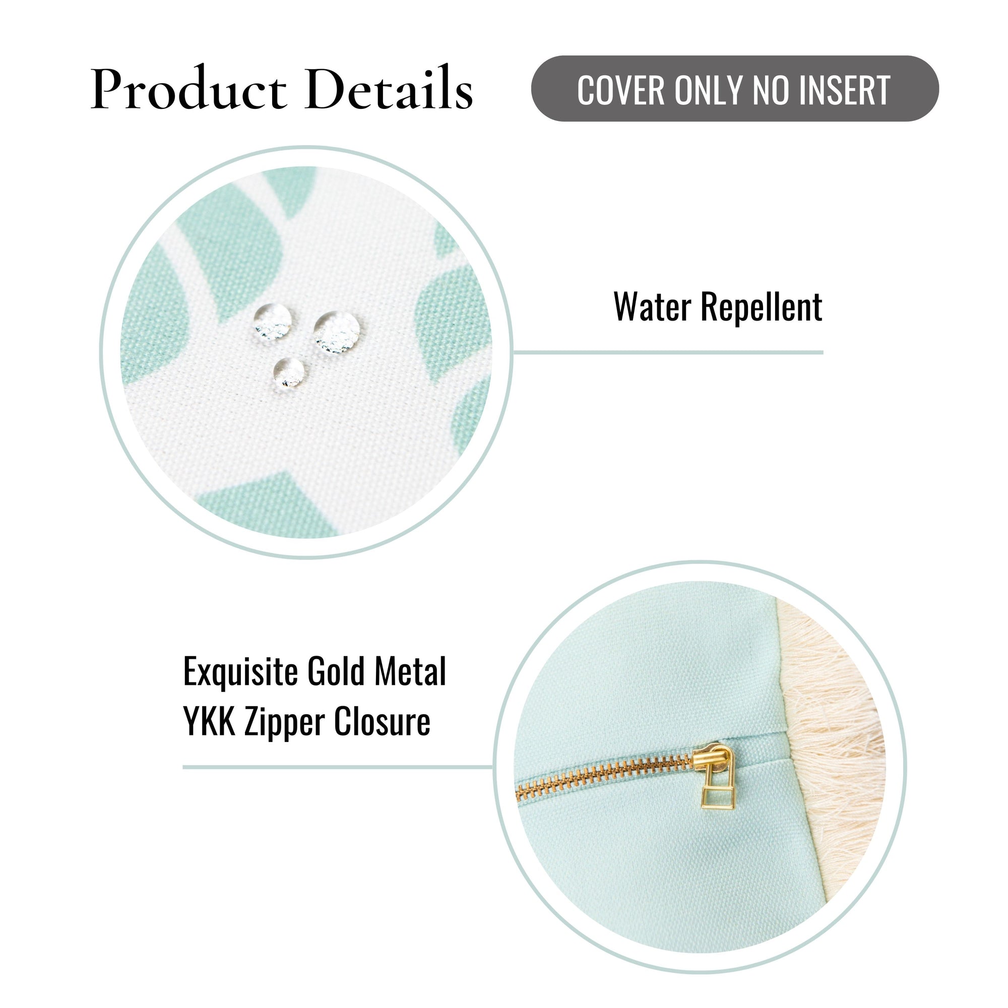 Water-resistant pillow cover