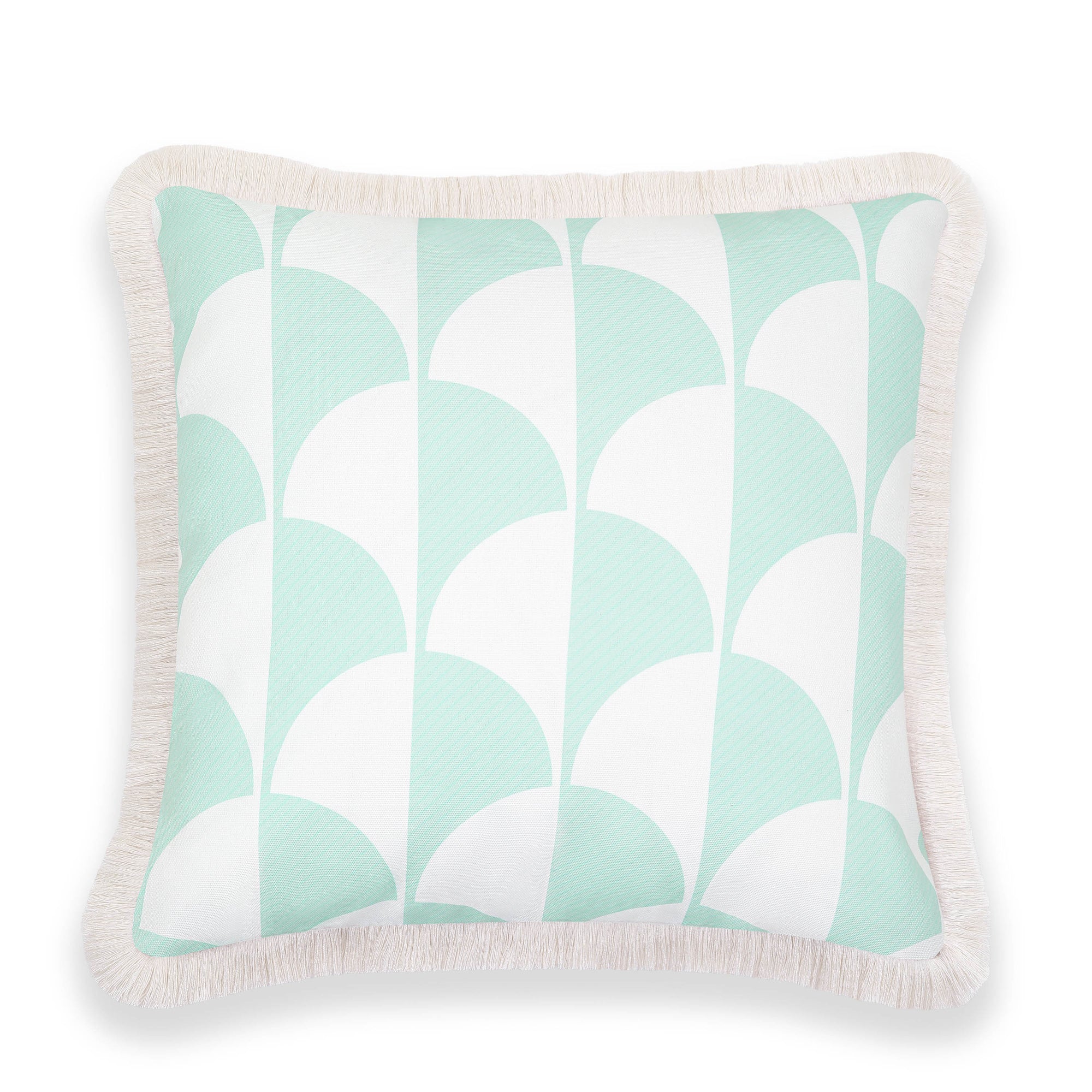 Fringe outdoor pillow cover