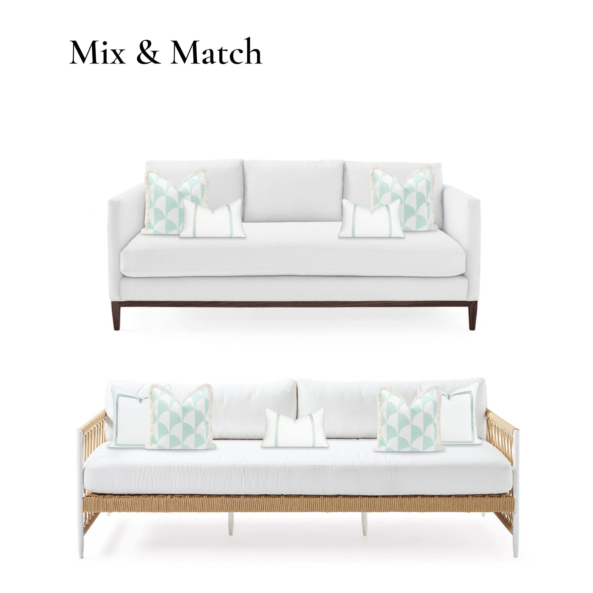 Water-resistant outdoor pillow cover