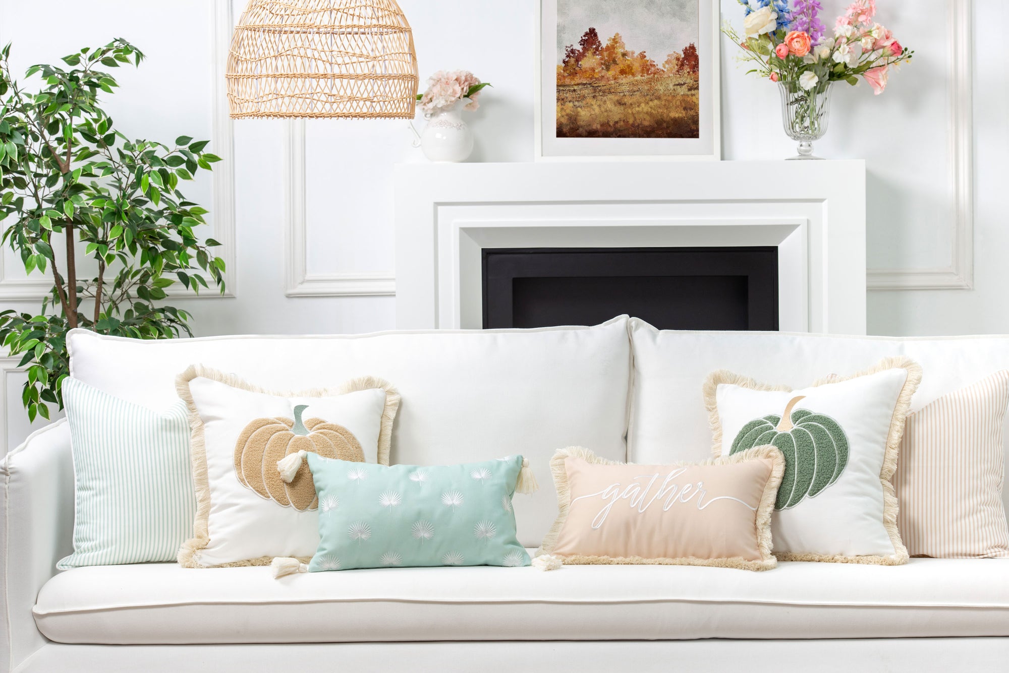 Fringe outdoor pillow cover