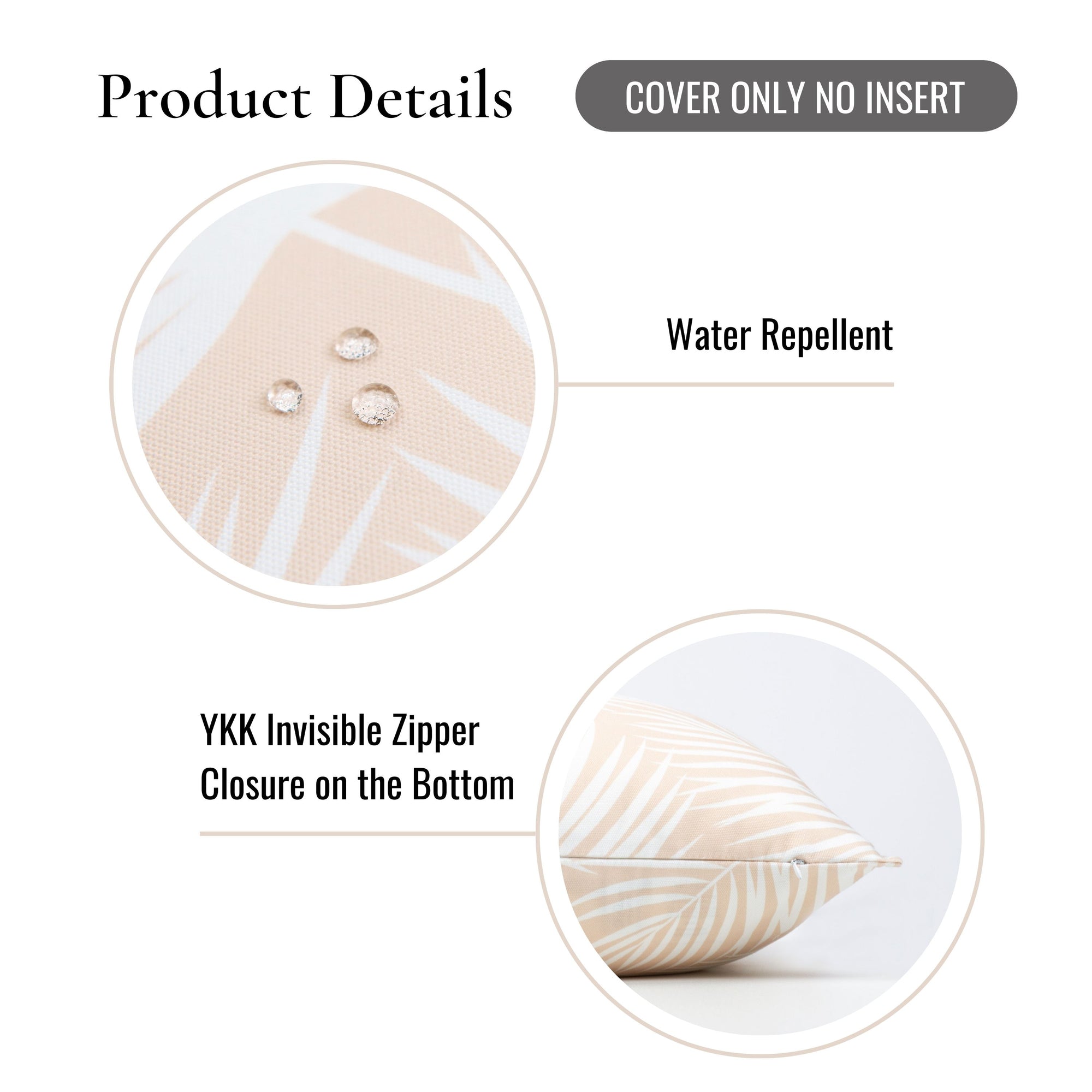 Water-resistant outdoor pillow