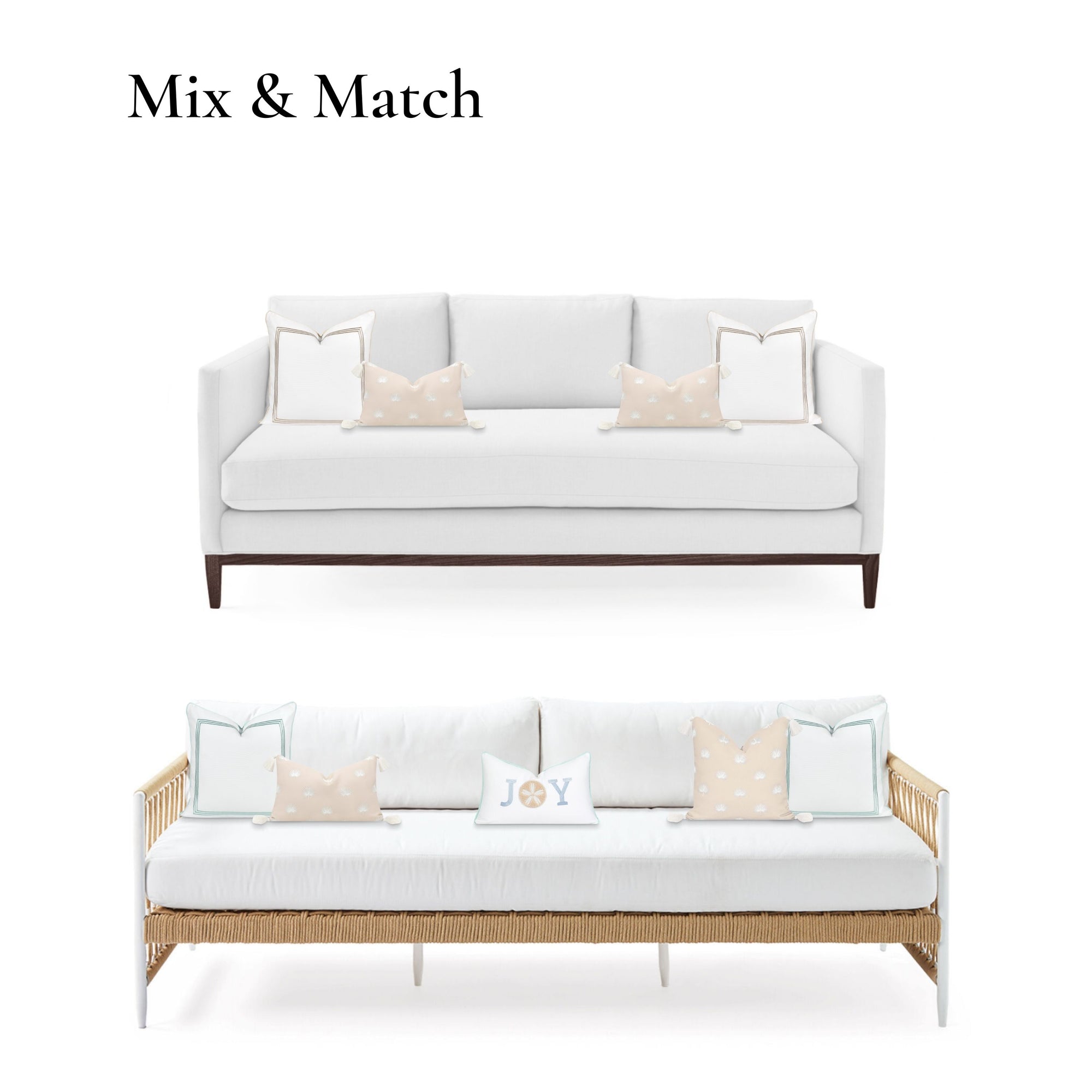Tan outdoor pillow cover