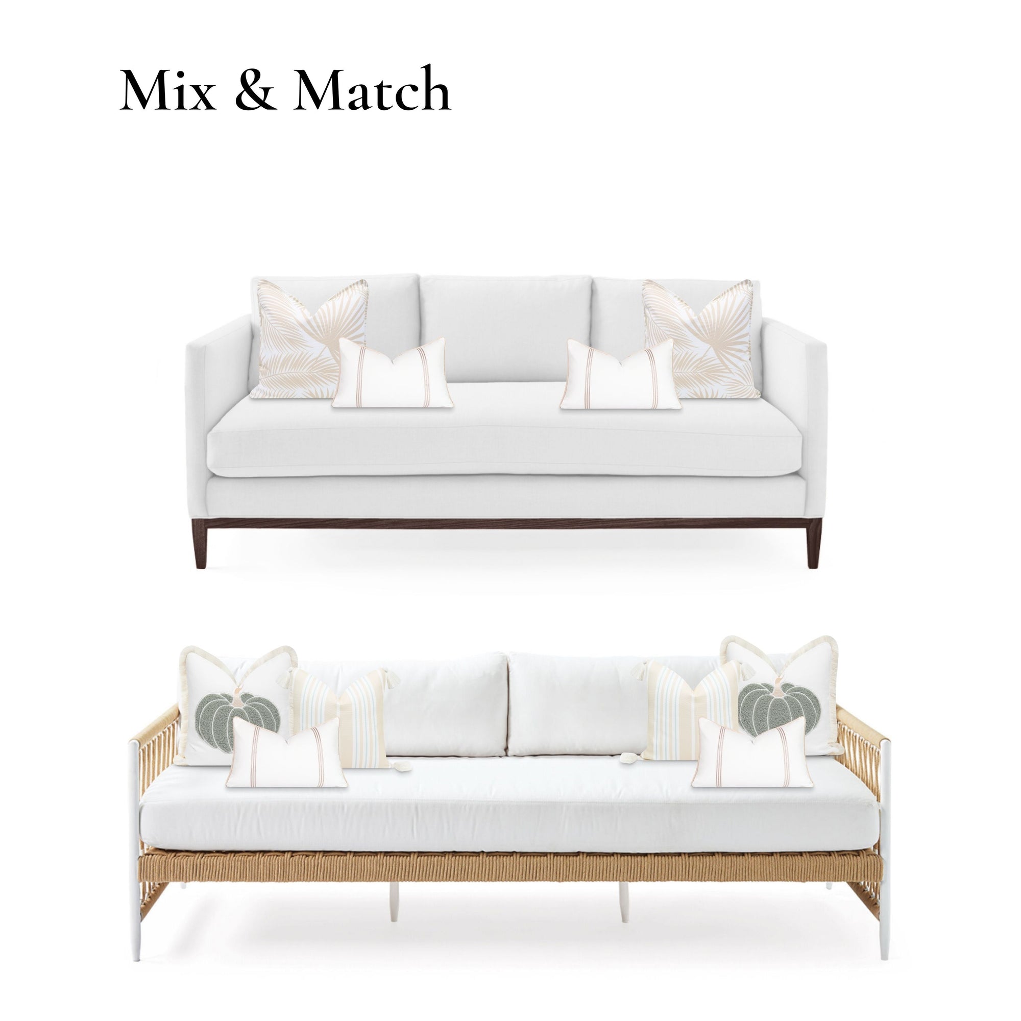 Neutral tan outdoor pillow cover