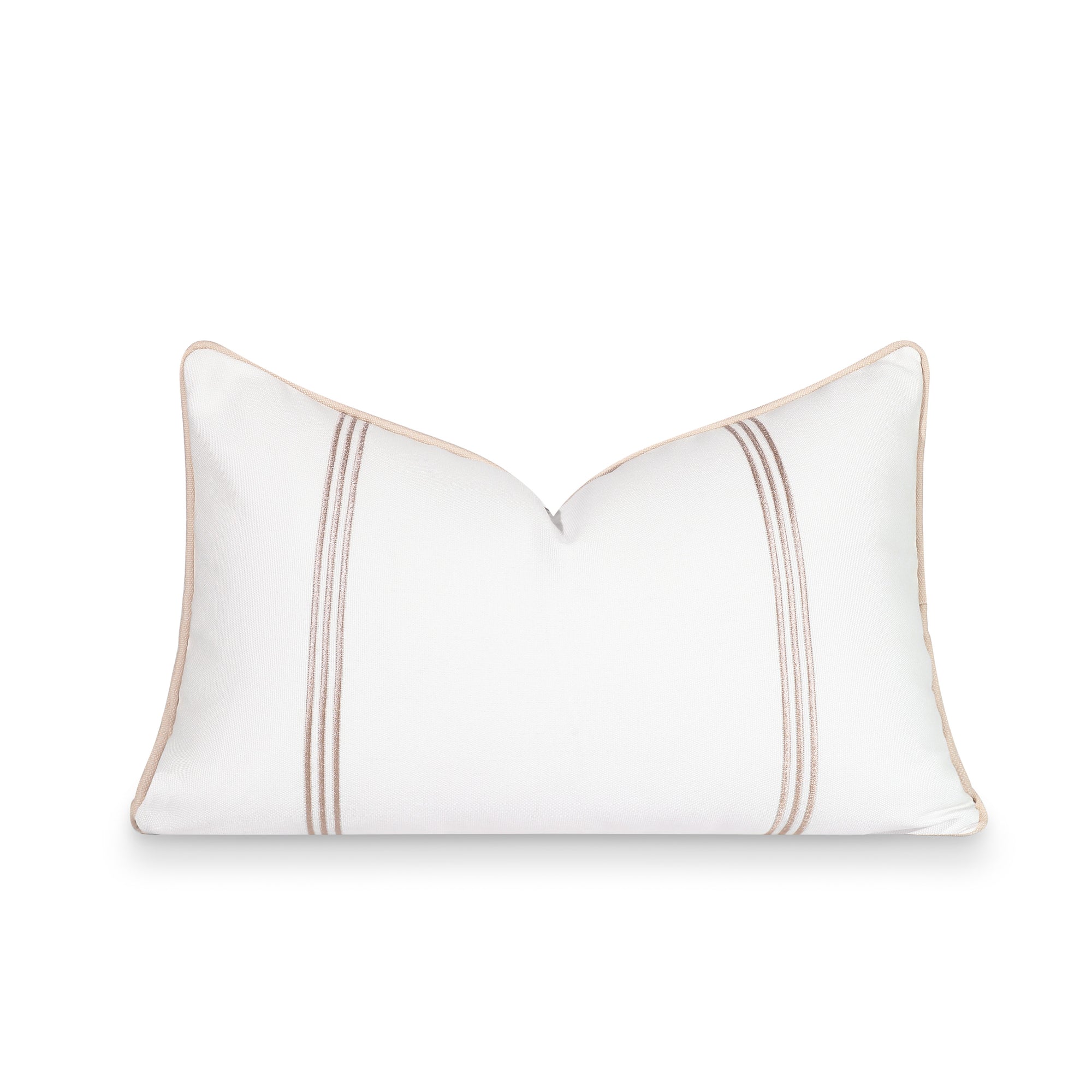 Outdoor lumbar pillow cover