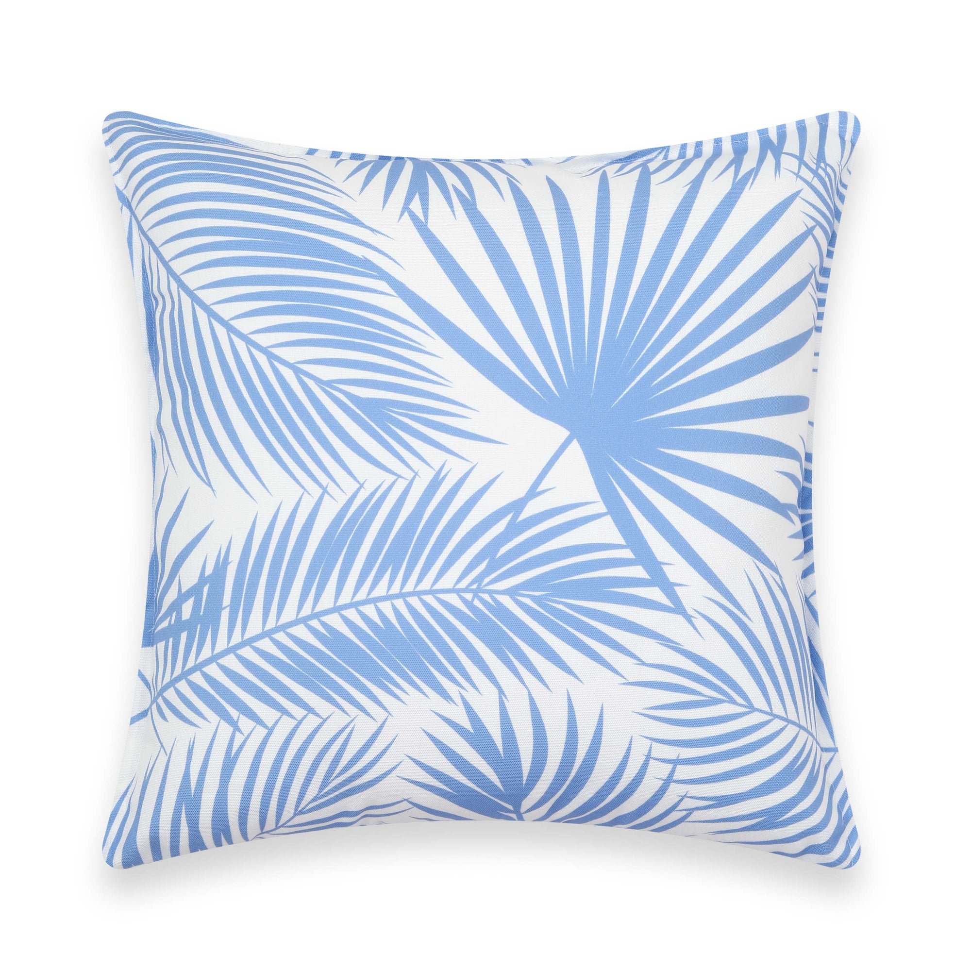 Blue outdoor pillow cover