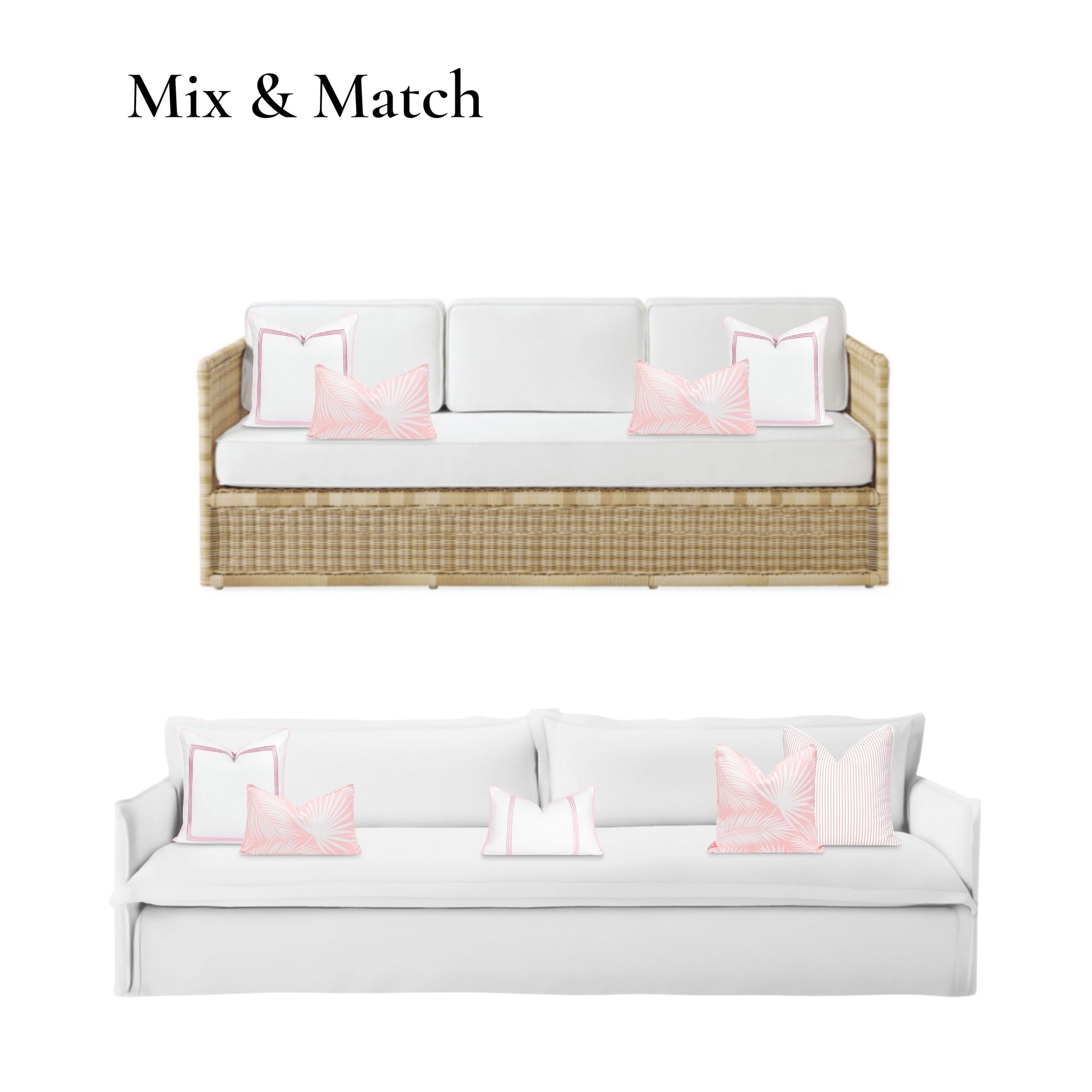 Blush pink pillow cover