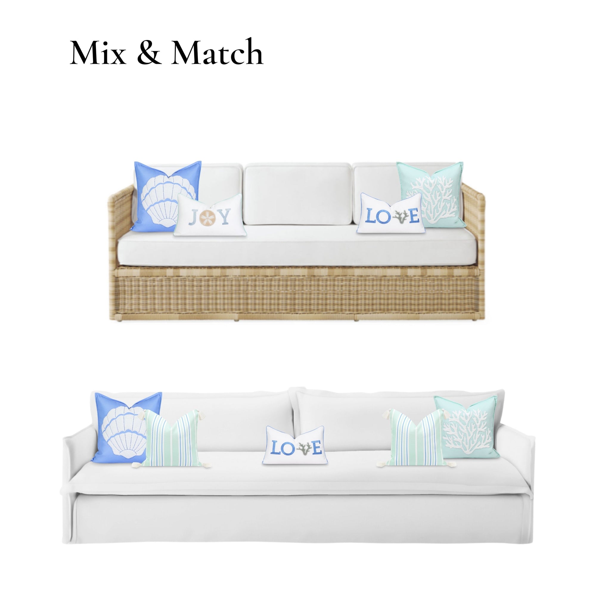 Cornflower blue pillow cover