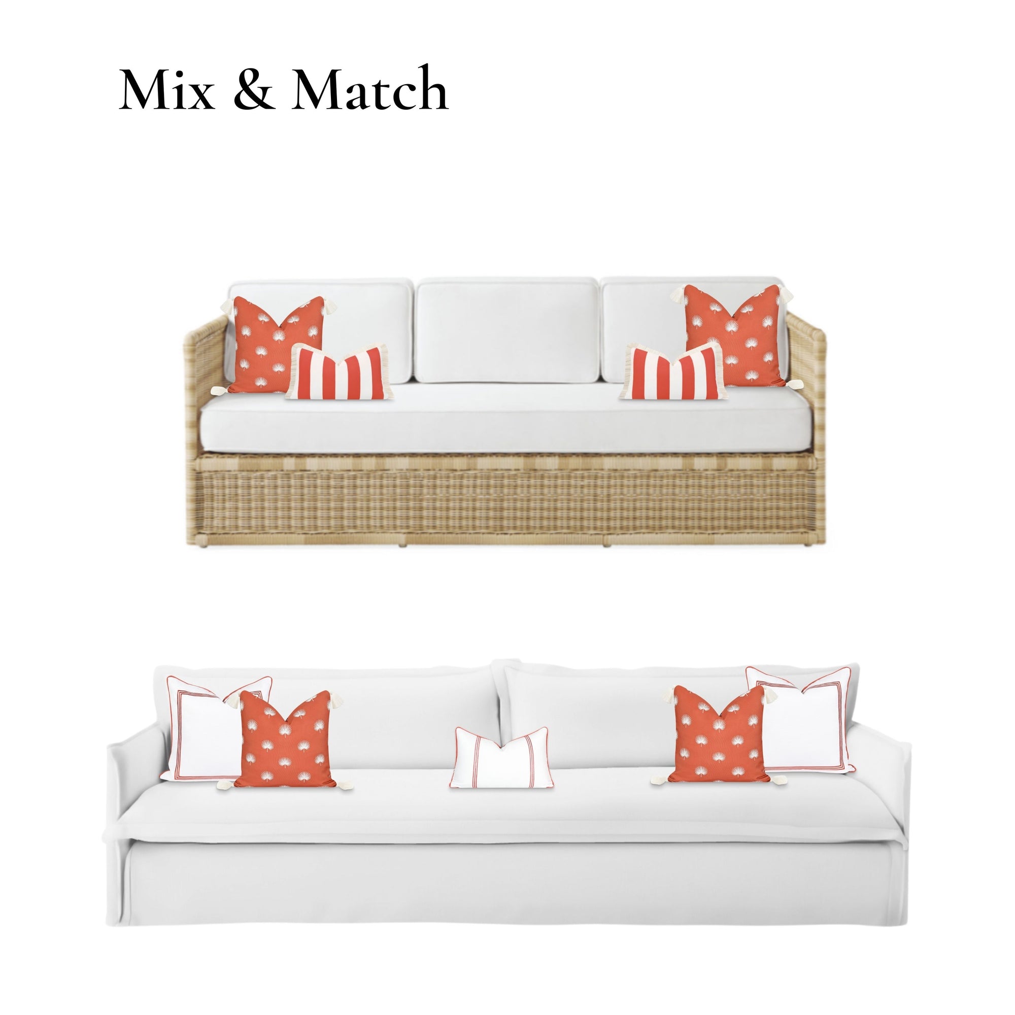 Palm leaf outdoor pillow cover