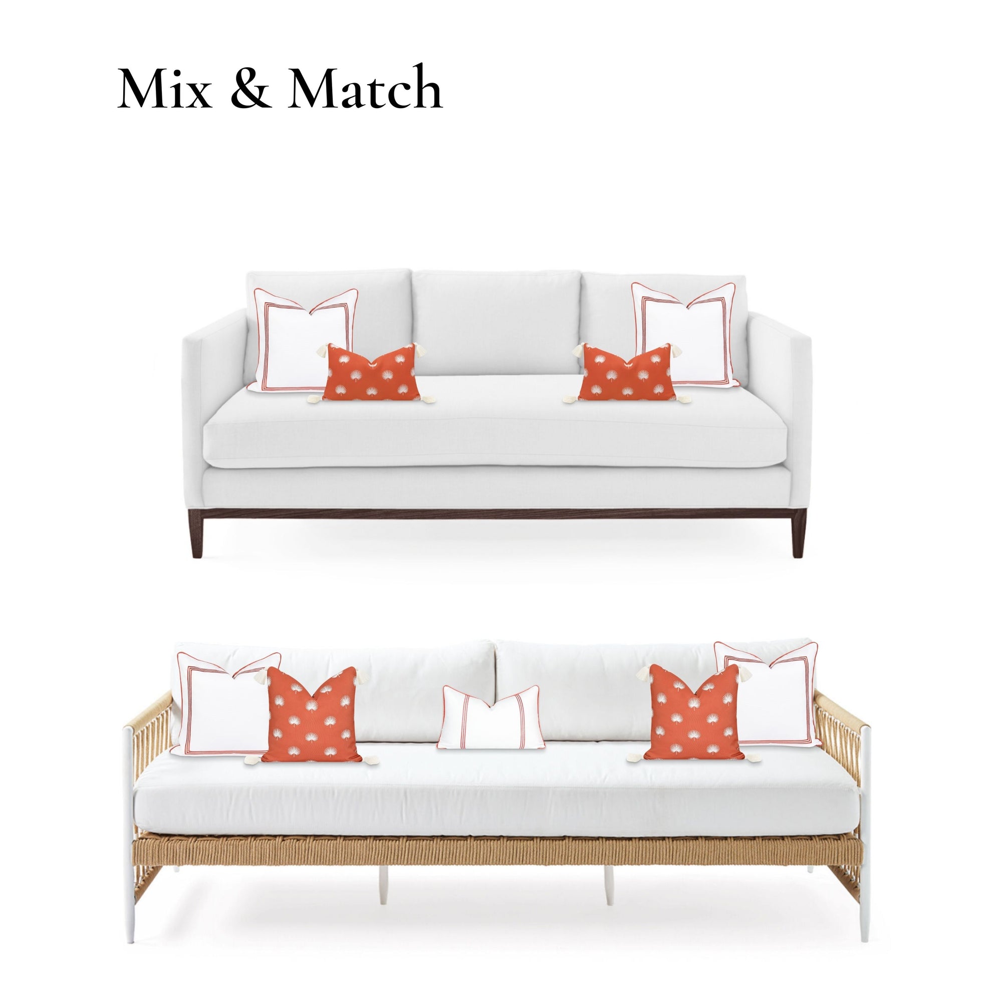 rust orange pillow cover