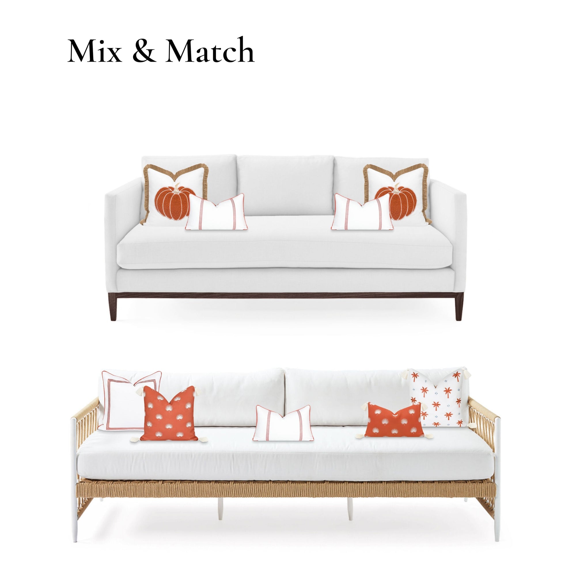rust orange pillow cover
