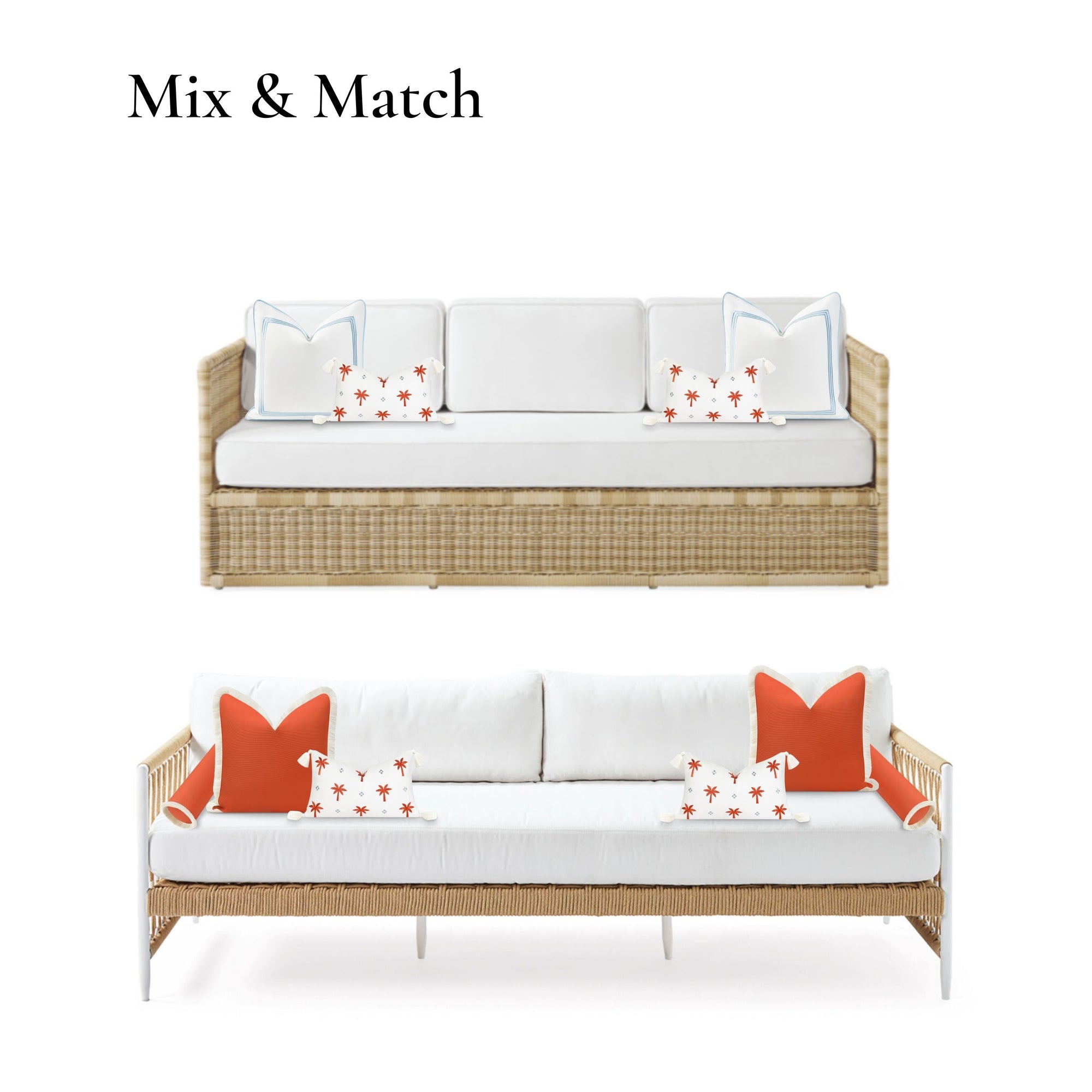 rust orange outdoor pillow cover