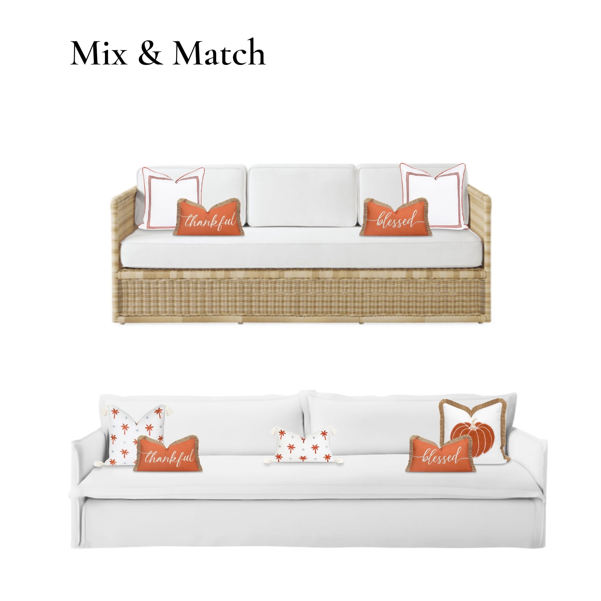 rust orange outdoor pillow cover