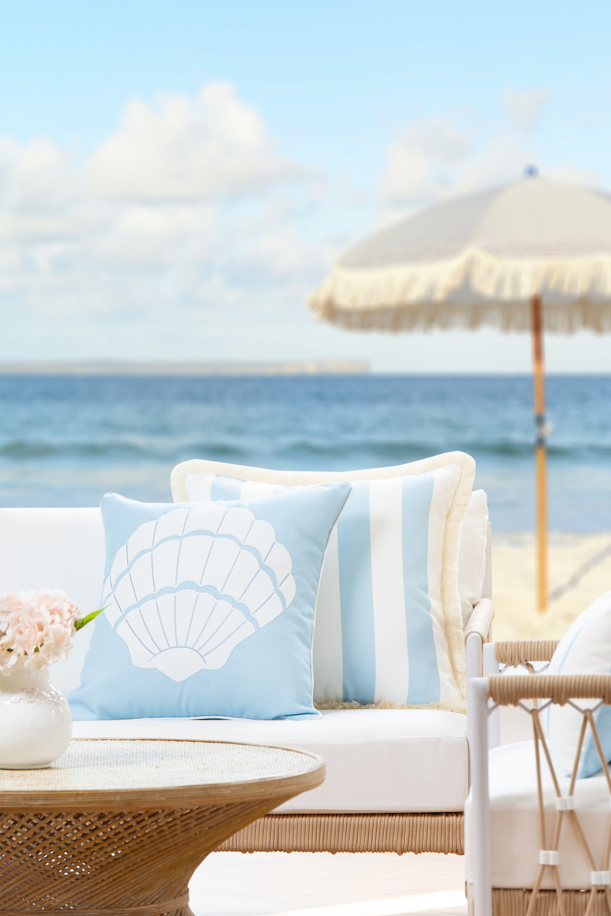 U-LOVE Beach Pillow Cover Pack of 4 Cotton Linen Coastal Throw Sea U-LOVE Beach Pillow Cover Pack of 4 Cotton Linen Coastal Throw Sea