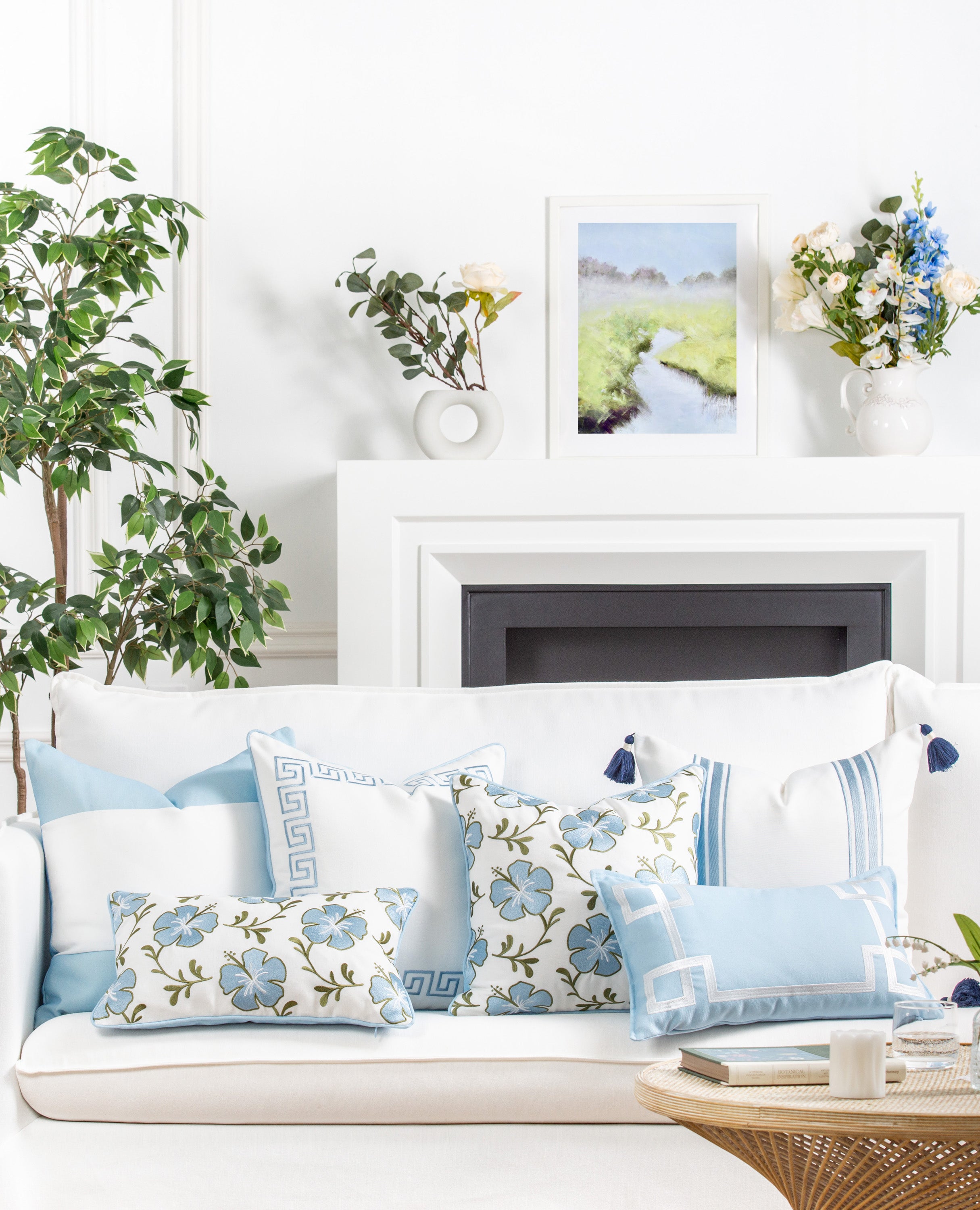 floral throw pillow covers
