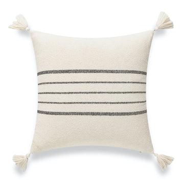 black and white striped pillows