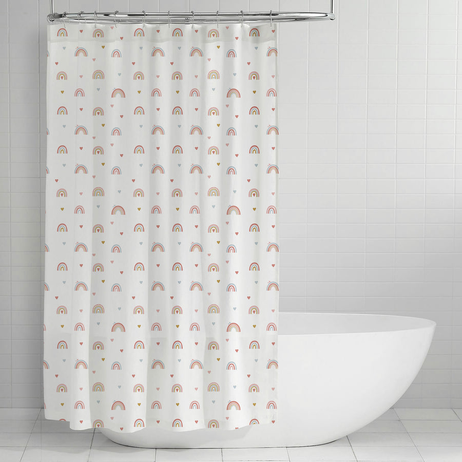rainbow shower curtain