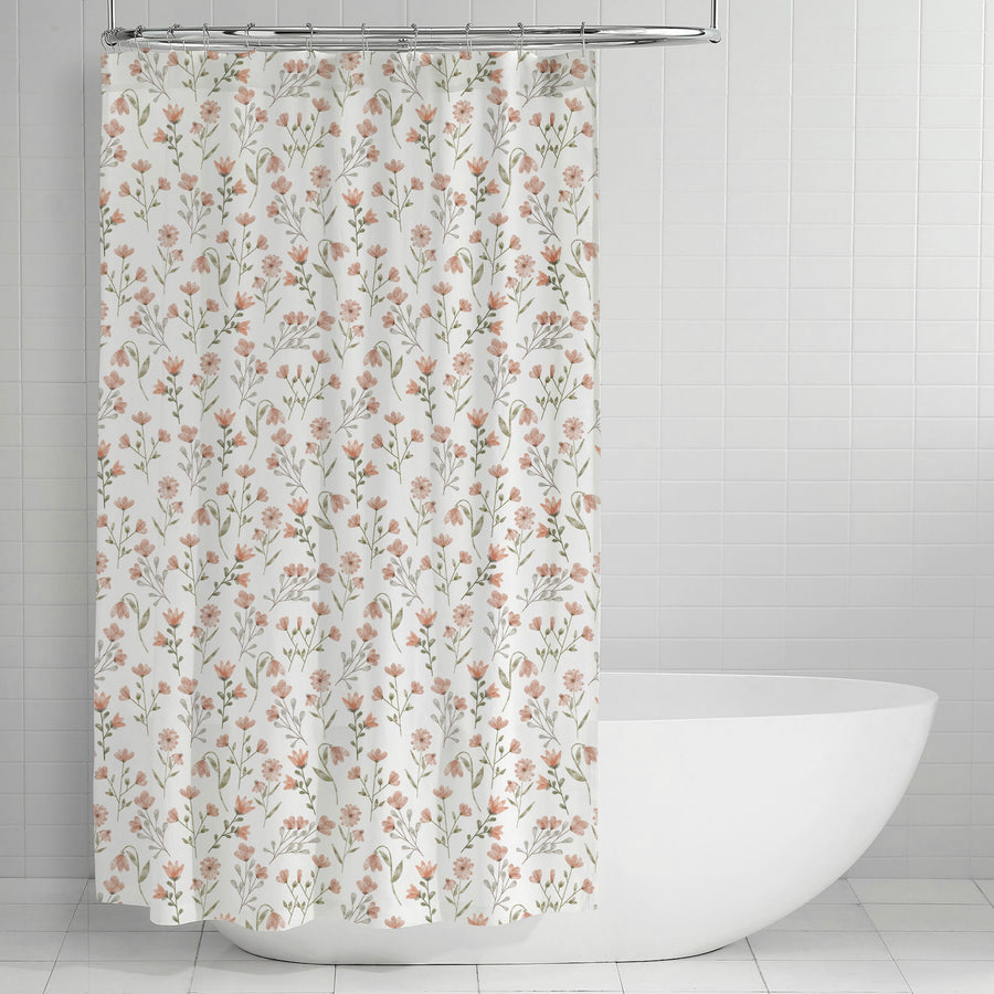 floral shower curtain