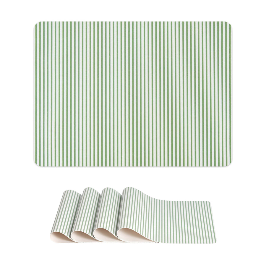 striped placemats
