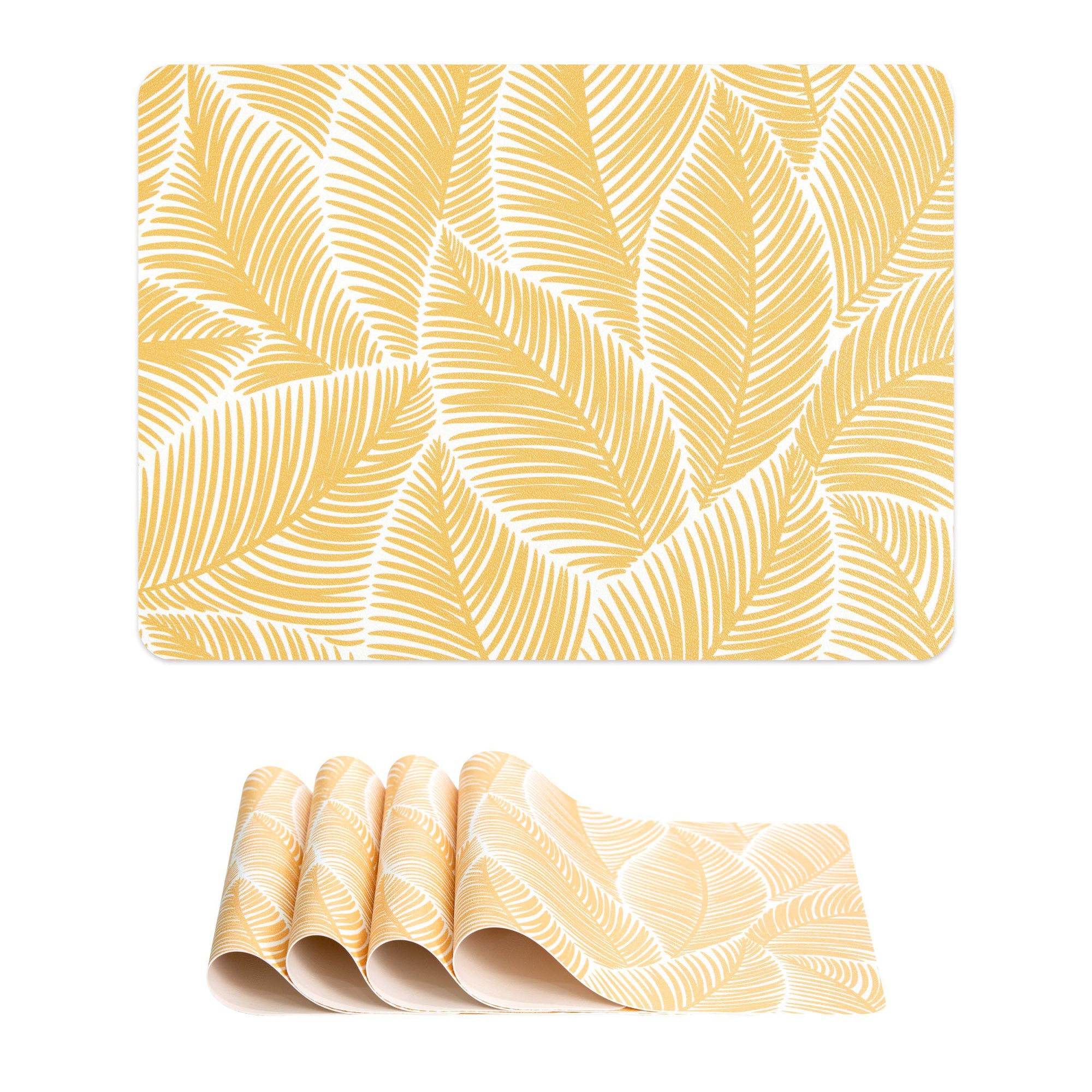 yellow placemats