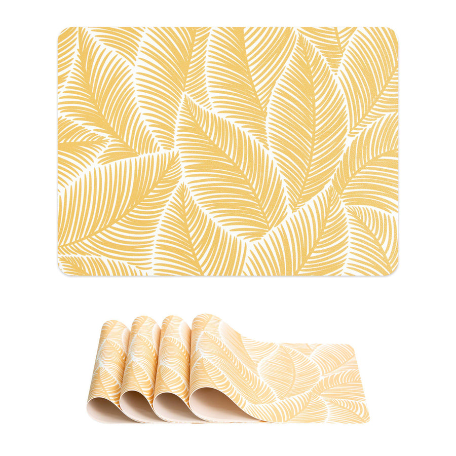 yellow placemats