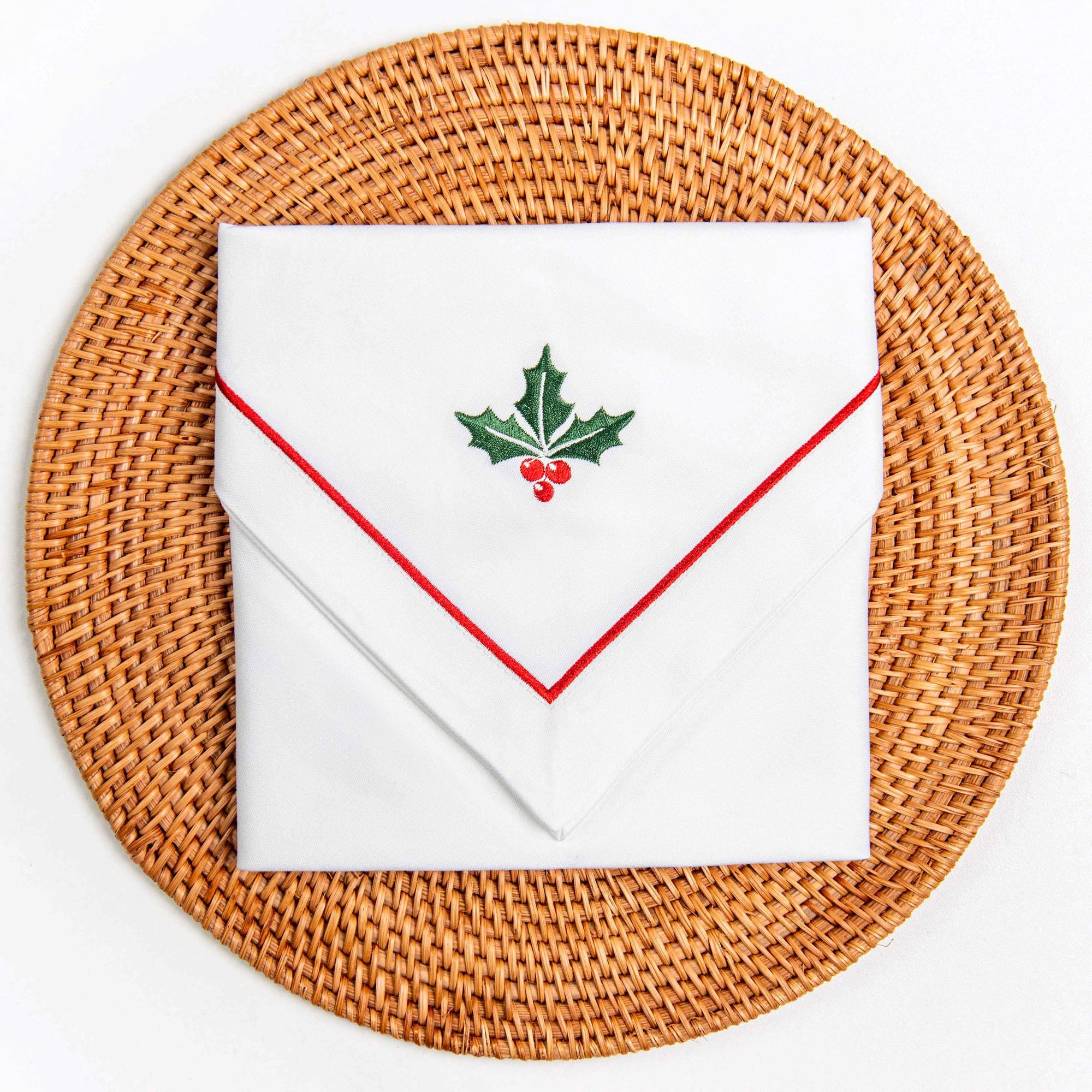 Festive dinner napkins