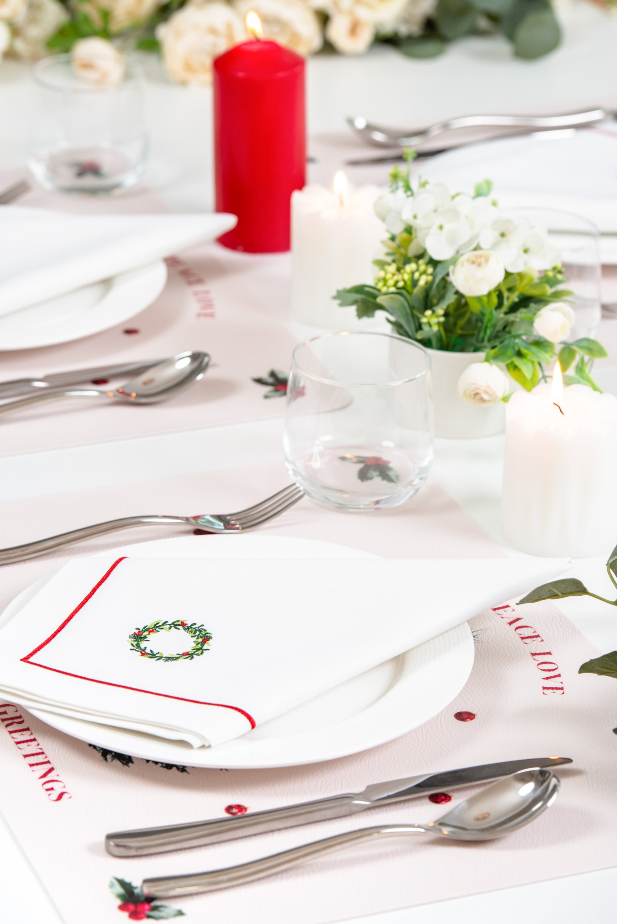 Embroidered napkins