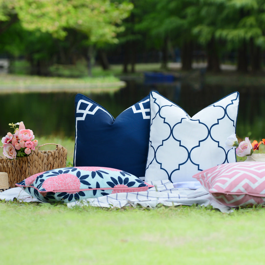 nautical coastal outdoor pillow cases